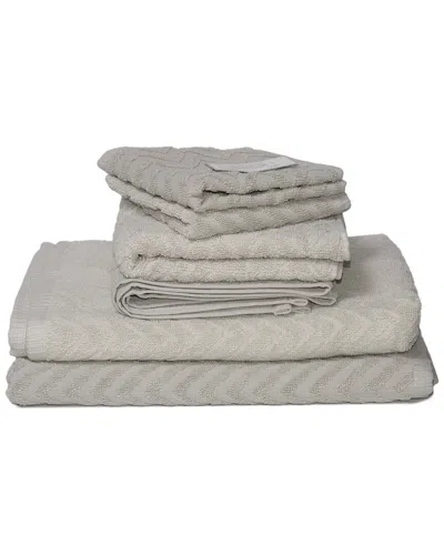 Espalma Cancun 6pc Towel Set In Gray