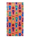 Espalma Colorful Pineapples Beach Towel