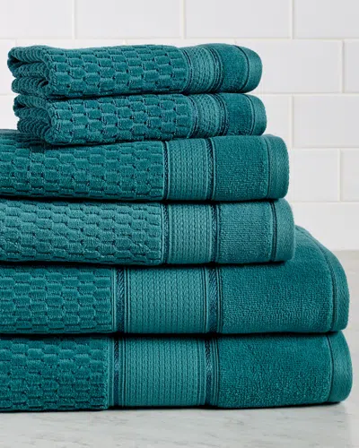 Espalma Royale 6pc Towel Set In Blue