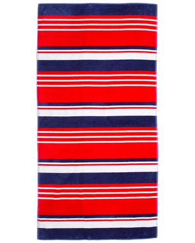 Espalma Ship Ahoy Beach Towel In Red