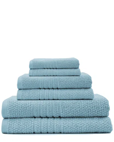 Espalma Softee 6pc Bath Towel Set In Blue