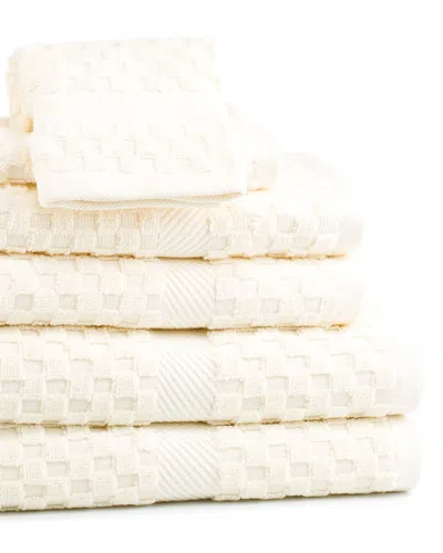 Espalma Waffle 6pc Towel Set In Animal Print