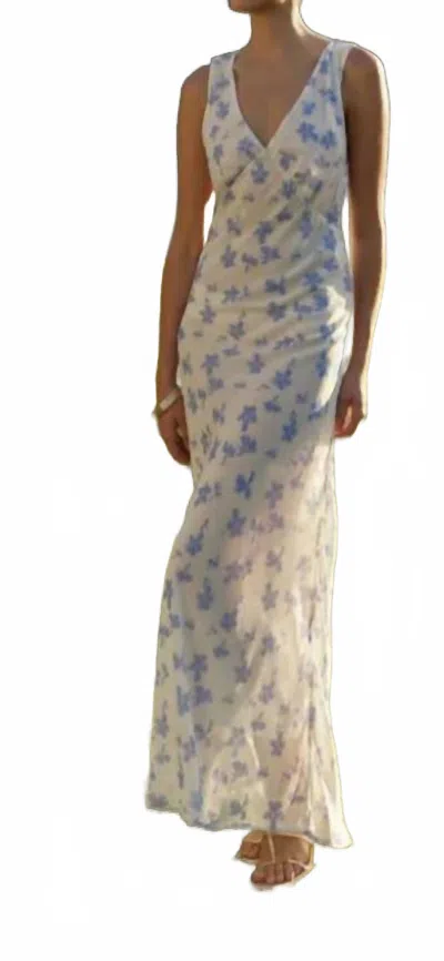 Especia Ainaloa Long Sleeveless Dress In White