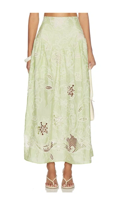 Especia Ambrosia Long Skirt In Green
