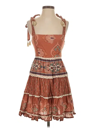 Pre-owned Especia Cocktail Dress In Brown