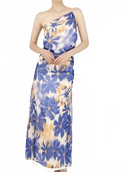 Especia Isatis Maxi Dress In Purple In Multi