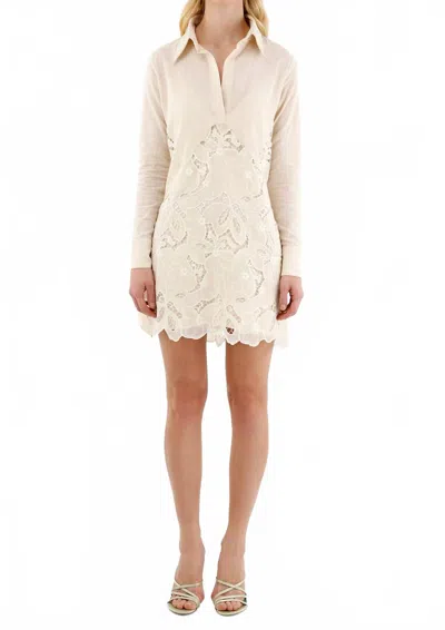 Especia Shalimar Mini Dress In Ivory In Multi