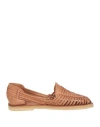 Espiritu Woman Loafers Camel Size 5 Leather In Beige