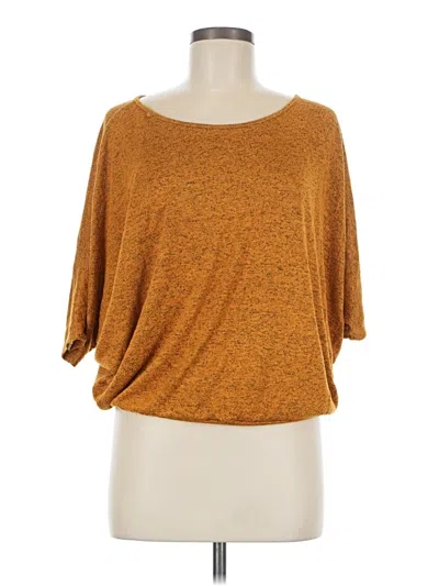 Pre-owned Espresso Cardigan Sweater In Gold