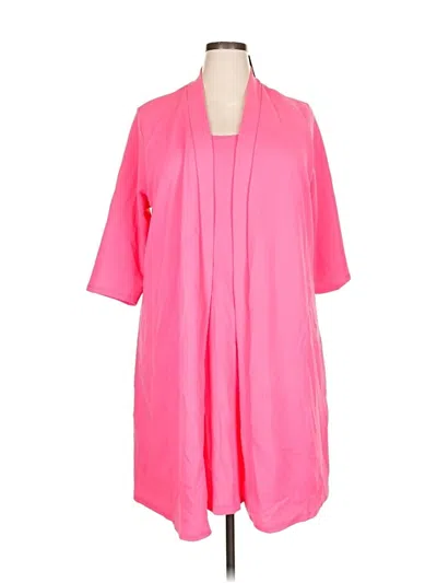 Pre-owned Espresso Cardigan Sweater In Pink