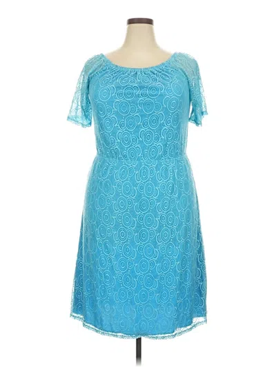 Pre-owned Espresso Cocktail Dress In Blue