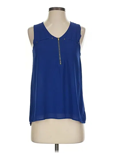 Pre-owned Espresso Sleeveless Blouse In Blue