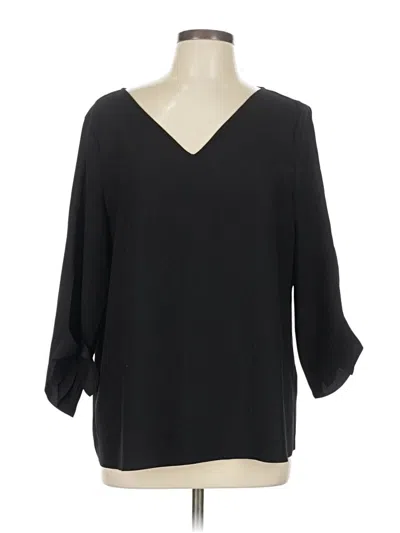 Pre-owned Esprit 3/4 Sleeve Blouse In Black