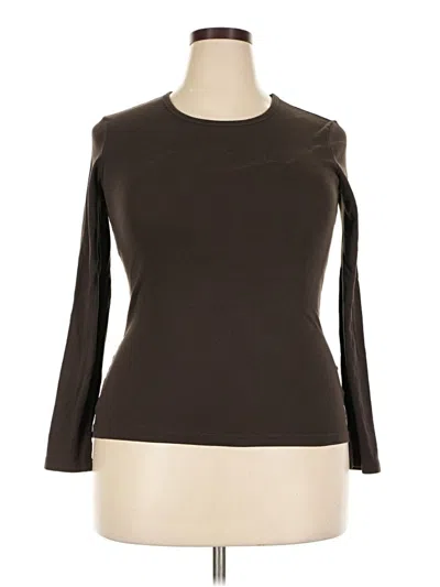 Pre-owned Esprit 3/4 Sleeve T-shirt In Brown