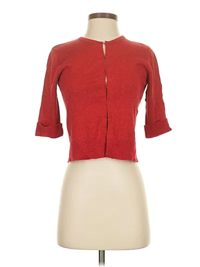 Pre-owned Esprit Cardigan Sweater In Red