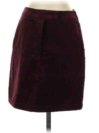 Pre-owned Esprit Casual Skirt In Burgundy