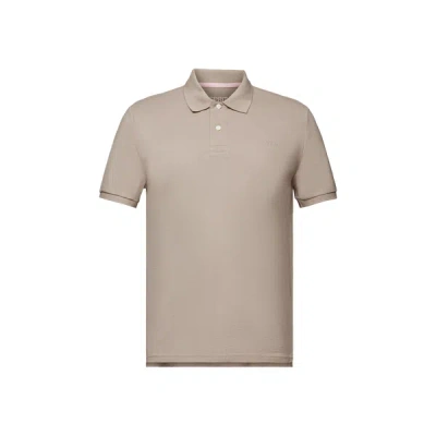 Esprit Cotton Polo Shirt In Brown