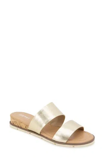 Esprit Dansel Wedge Slide Sandal In Gold
