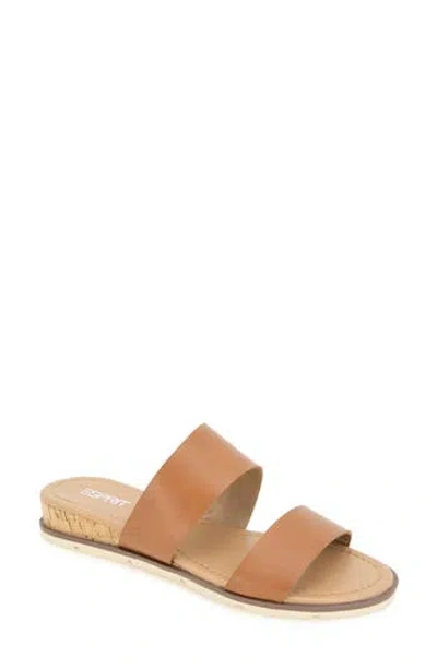 Esprit Dansel Wedge Slide Sandal In Whiskey