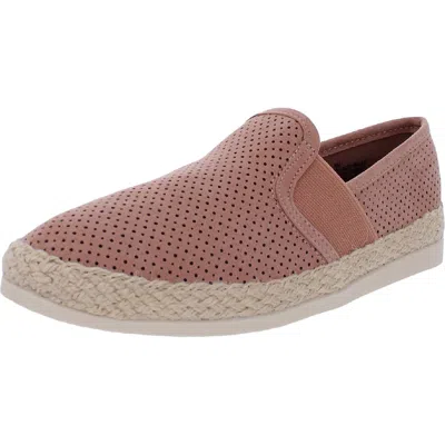 Esprit Elene Womens Faux Suede Padded Insole Loafers In Pink