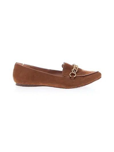 Pre-owned Esprit Flats In Brown