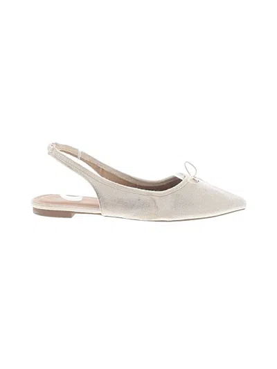 Pre-owned Esprit Flats In Ivory