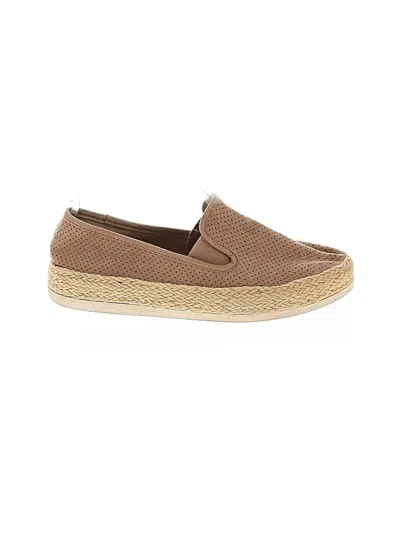 Pre-owned Esprit Flats In Tan