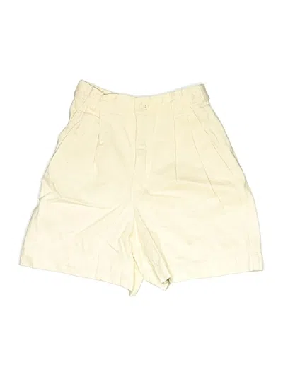 Pre-owned Esprit Khaki Shorts In White