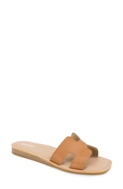 Esprit Leona Slide Sandal In Brown