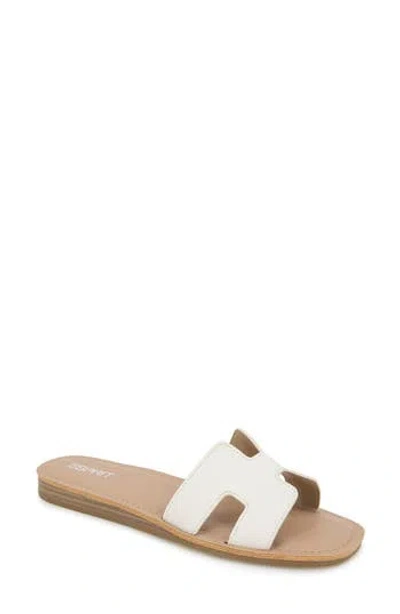 Esprit Leona Slide Sandal In White