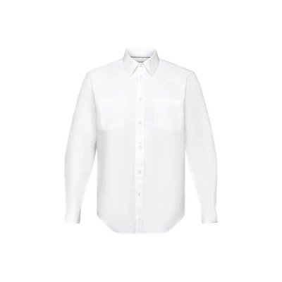 Esprit Linen And Cotton Shirt In White