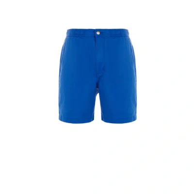Esprit Linen And Cotton Shorts In Blue