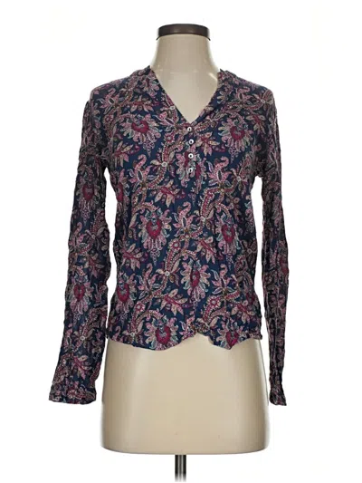 Pre-owned Esprit Long Sleeve Blouse In Blue