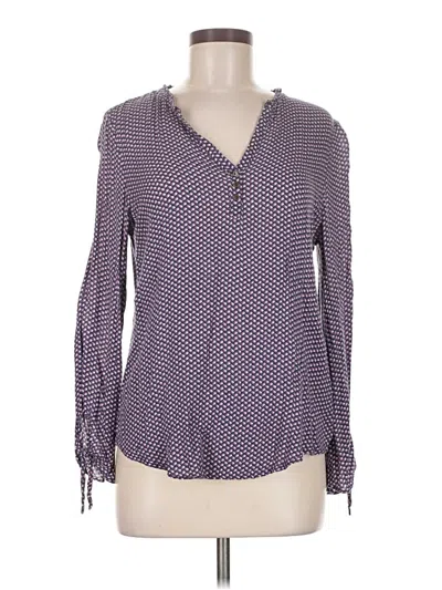 Pre-owned Esprit Long Sleeve Blouse In Purple