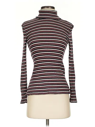Pre-owned Esprit Long Sleeve Turtleneck In Burgundy
