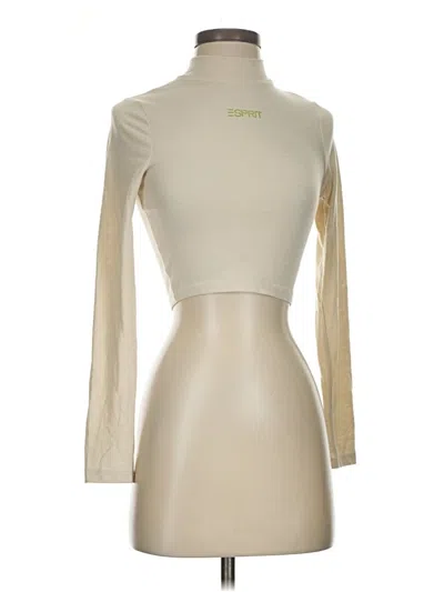 Pre-owned Esprit Long Sleeve Turtleneck In White