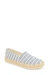 Esprit Naveen Espadrille Sneaker In Navy Stripe