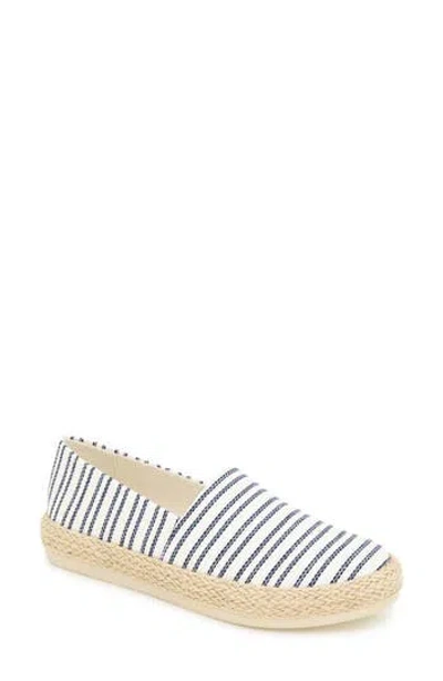 Esprit Naveen Espadrille Sneaker In Navy Stripe
