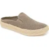 Esprit Neema Espadrille Mule In Elephant Faux Suede