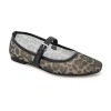 Esprit Nicola Womens Round Ballet Flats In Animal Print