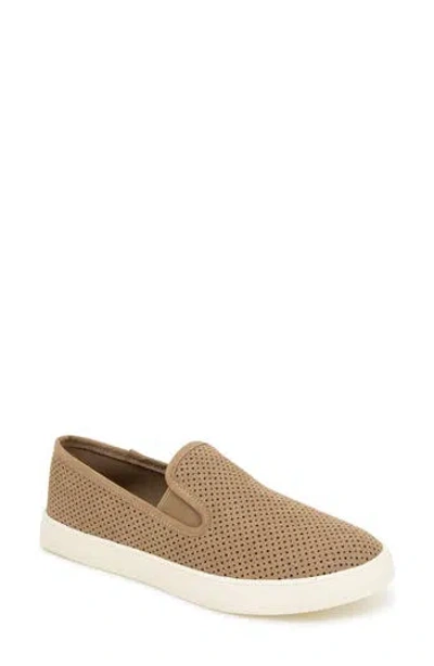 Esprit North Perforated Slip-on Sneaker In Brown