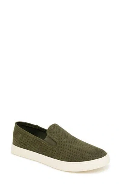 Esprit North Perforated Slip-on Sneaker In Green