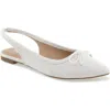 Esprit Petria Slingback Flat In White