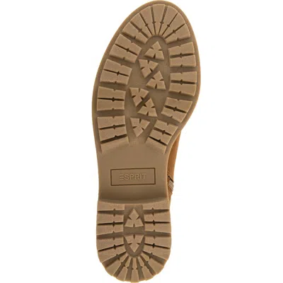 Esprit Sacha Faux Suede Bootie In Cognac