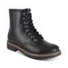 Esprit Shelby Womens Faux Leather Lace Up Booties In Multi