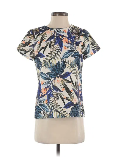 Pre-owned Esprit Short Sleeve Blouse In Blue