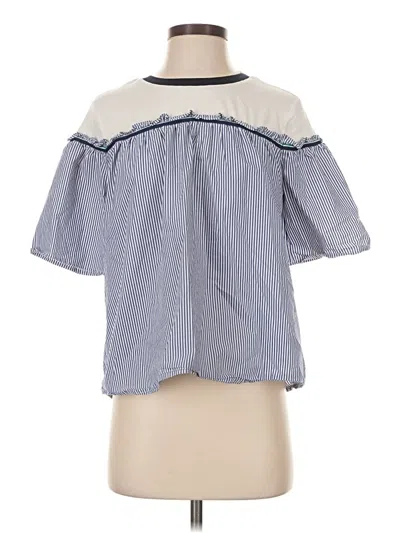 Pre-owned Esprit Short Sleeve Blouse In Blue