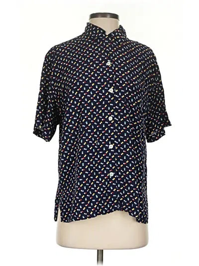 Pre-owned Esprit Short Sleeve Blouse In Blue