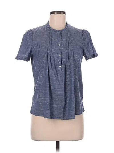 Pre-owned Esprit Short Sleeve Blouse In Blue