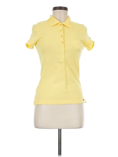 Pre-owned Esprit Short Sleeve Blouse In Yellow